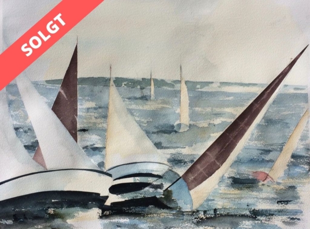 Silverrudder 2018. 3000 kr. (54x54 cm.) Indrammet