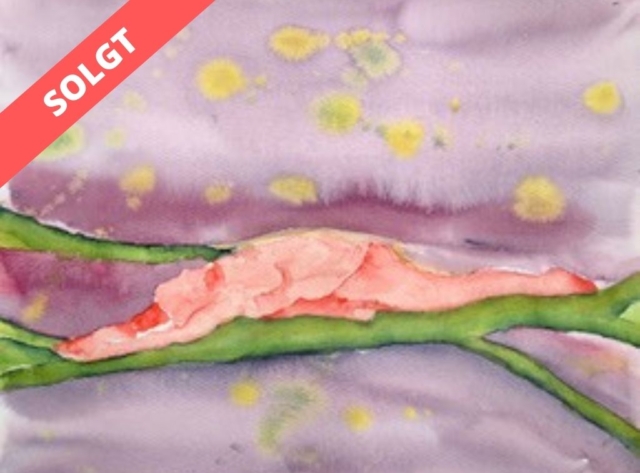 Yoga på grenen. 40x30 cm. 700kr.