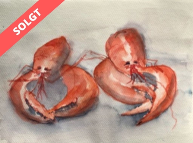 Hummer. 20 x 30 cm. 1200 kr.