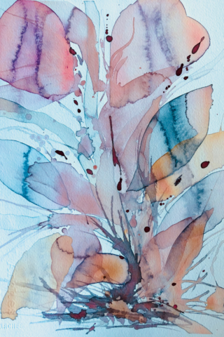 Udspring. 30x40 cm. 2000kr.
