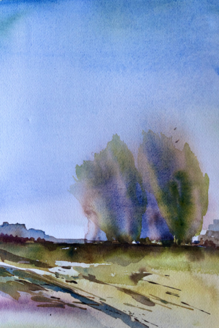Eksplosion. 30x40 cm. 2000 kr.