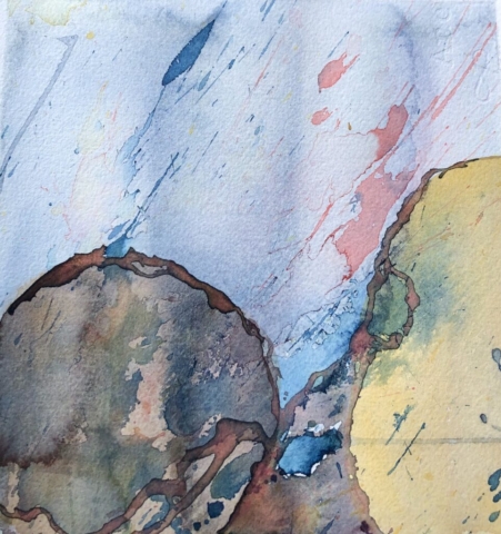 Rullesten. 20x20cm. 1200kr