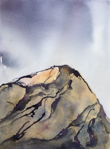 På toppen. 30x40cm. 2000kr.