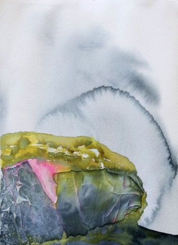 Lys over stenen. 30x40cm. 2000kr.