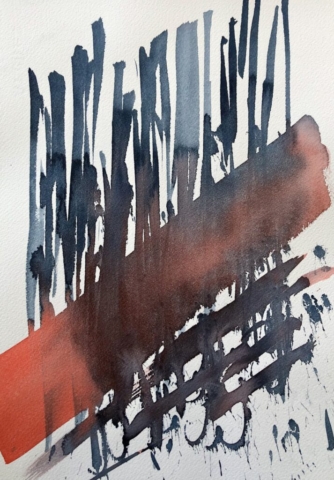 Musik i akvarellen. 30x40cm. 2000kr.