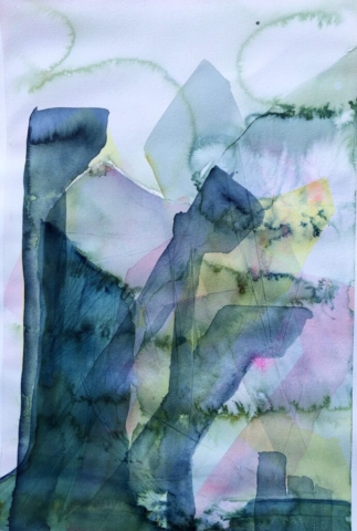 Stenene svajer. 40x60cm. 3000kr.